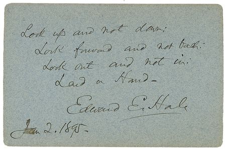 Lot #572 Edward Everett Hale Signed Photograph - Image 2