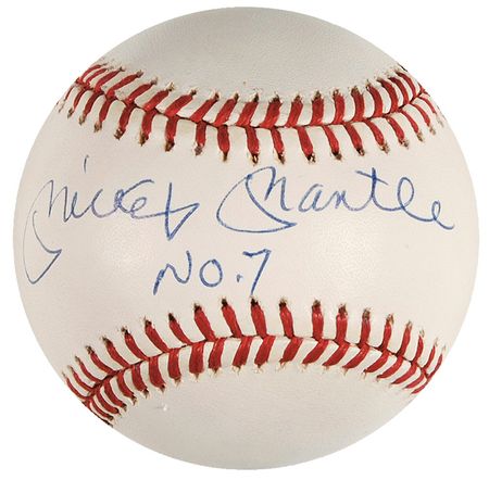 Lot #1534 Mickey Mantle Baseball - Image 1