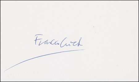 Lot #426 James D. Watson and Francis Crick Signature - Image 1