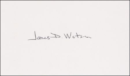 Lot #426 James D. Watson and Francis Crick Signature - Image 2