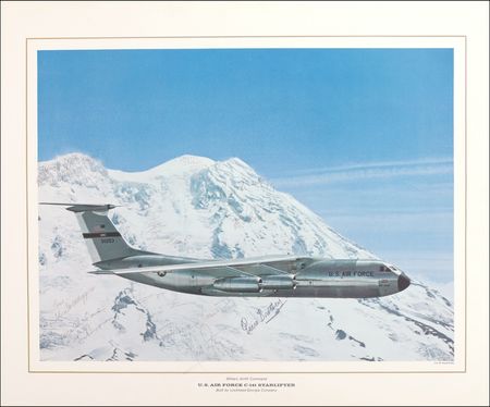 Lot #502 Neil Armstrong: STARS AND SPACEMAN: ARMSTRONG signs with BOB HOPE and friends - Image 1