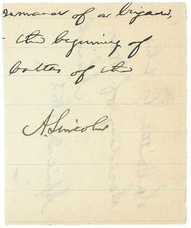Lot #127 Abraham Lincoln: Twice-signed 1863 LINCOLN document - Image 2