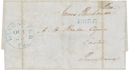 Lot #7 James Buchanan Free Frank