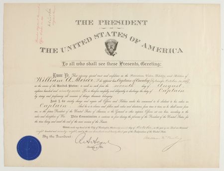 Lot #137 William McKinley Signed Document - Image 1