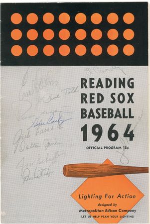 Lot #1342 Tony Conigliaro Program - Image 2
