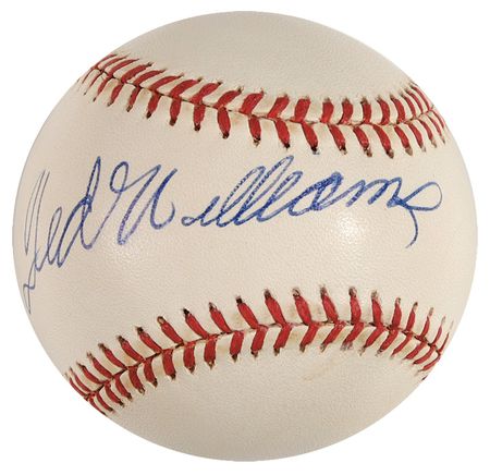 Lot #1769 Ted Williams Baseball - Image 1