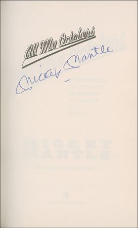 Lot #1536 Mickey Mantle Book - Image 1