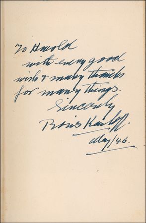 Lot #1029 Boris Karloff Book - Image 1