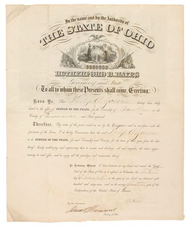 Lot #87 Rutherford B. Hayes Signed Document - Image 2