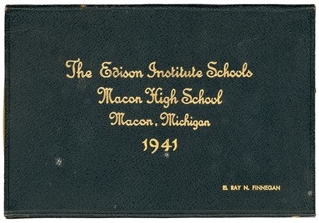 Lot #297 Henry and Edsel Ford: READIN’, WRITIN’, ROLLIN’: HENRY and EDSEL FORD sign a diploma from a Ford-sponsored high school - Image 2