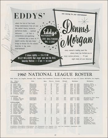 Lot #1553 Roger Maris Program - Image 1