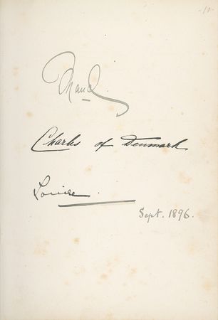 Lot #384 Royalty Guest Book: CROWNED HEADS: Handsome 19th-century album signed by more than 50 notables, including VICTORIA, the future EDWARD VII, and NICHOLAS and ALEXANDRA - Image 3