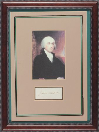 Lot #135 James Madison Signature - Image 1