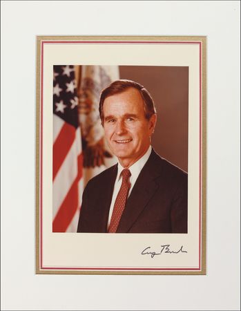 Lot #10 George Bush Signed Photograph