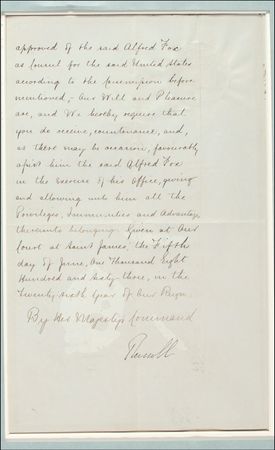 Lot #418 Victoria Signed Document - Image 2