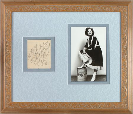 Lot #733 Patsy Cline Signature - Image 1