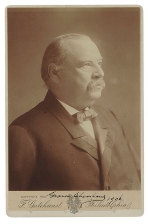 Lot #29 Grover Cleveland Signed Photograph