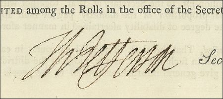 Lot #111 Thomas Jefferson: FOR SERVICE RENDERED: JEFFERSON signs one of 26 ?presidential? impressions of an historic act establishing benefits for veterans of the Revolutionary War - Image 3