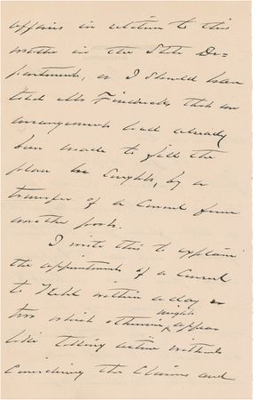 Lot #31 Grover Cleveland Handwritten Letter Signed - Image 3