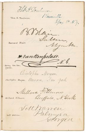 Lot #1 John Quincy Adams and Millard Fillmore Autograph Album - Image 2