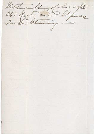 Lot #419 Victoria Handwritten Letter Signed - Image 1