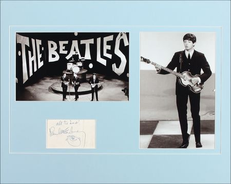 Lot #715 The Beatles: Paul McCartney Signature - Image 1