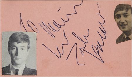 Lot #713 The Beatles: John Lennon Signature - Image 2
