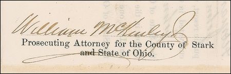 Lot #139 William McKinley Signed Document - Image 2
