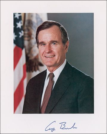 Lot #11 George Bush Signed Photograph