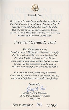 Lot #66 Gerald Ford Book - Image 1