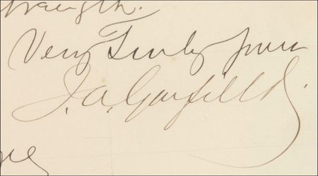 Lot #74 James A. Garfield: Garfield asks for help in Painesville: “You know it is the only town in the county that has any considerable Democratic strength.” - Image 2