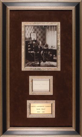 Lot #556 Samuel L. Clemens: Signature of Mark Twain - Image 1