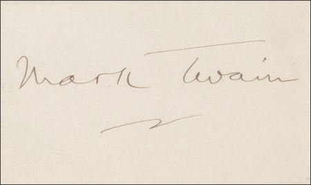 Lot #556 Samuel L. Clemens: Signature of Mark Twain - Image 2