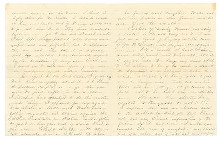 Lot #75 James A. Garfield: While serving on a Court of Inquiry regarding First Bull Run looser Irvin McDowell, Garfield asks, “Do you know whether I am elected to Congress or not?!!!” - Image 2