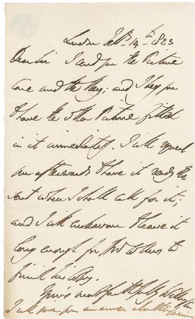 Lot #485 Duke of Wellington: To renowned artist George Hayter - Image 1