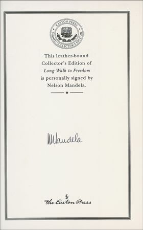 Lot #345 Nelson Mandela: Deluxe signed edition of his memoir - Image 1