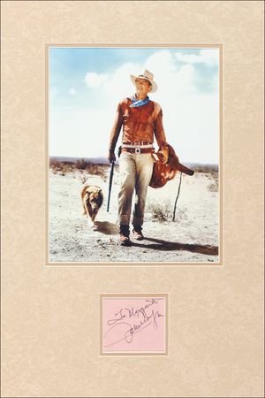 Lot #1179 John Wayne Signature - Image 1
