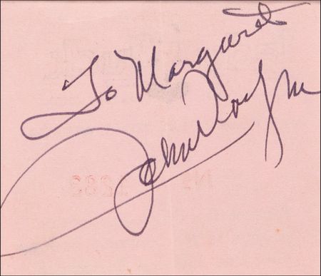 Lot #1179 John Wayne Signature - Image 2