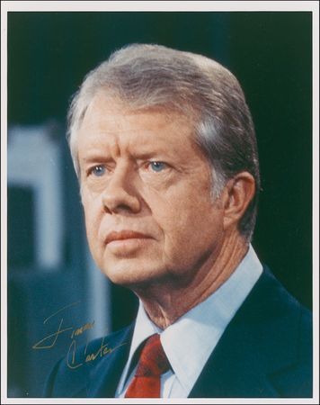 Lot #24 Jimmy Carter Signed Photograph