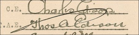Lot #285 Thomas Edison Signed Document - Image 2