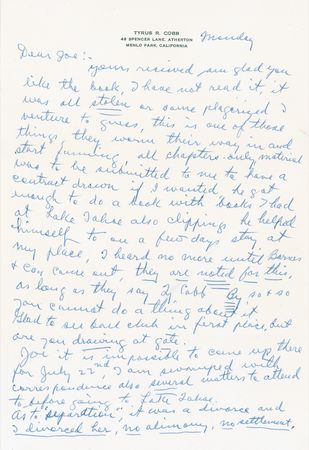Lot #1338 Ty Cobb - Image 2