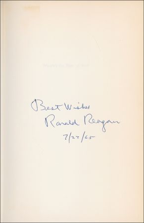Lot #162 Ronald Reagan Book - Image 1