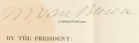 Lot #219 Martin Van Buren Signed Document - Image 2