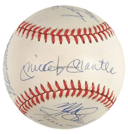 Lot #1220 Baseball: 500 HR Club Baseball - Image 1