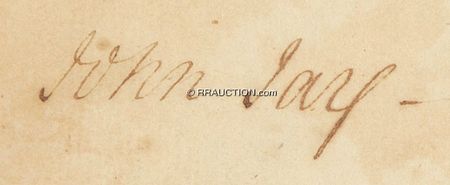 Lot #327 John Jay Signed Document - Image 2