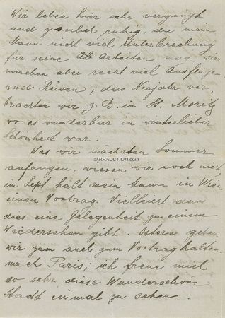 Lot #290 Albert Einstein: “THE SABER-RATTLING HAS LITTLE MEANING”: EINSTEIN—who, in the words of his wife, “lives only for ... his [physics] problems”—writes at the dawn of the Balkan War - Image 2