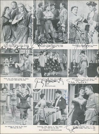 Lot #1156 Television History: SMALL-SCREEN SPECTACULAR: Early television reference signed by more than 600, from ALBERGHETTI to ZSA-ZSA - Image 11