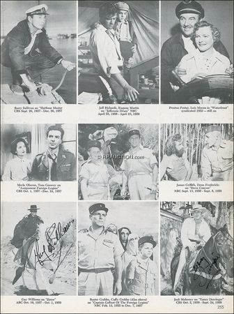 Lot #1156 Television History: SMALL-SCREEN SPECTACULAR: Early television reference signed by more than 600, from ALBERGHETTI to ZSA-ZSA - Image 14