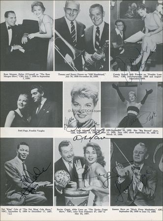 Lot #1156 Television History: SMALL-SCREEN SPECTACULAR: Early television reference signed by more than 600, from ALBERGHETTI to ZSA-ZSA - Image 7