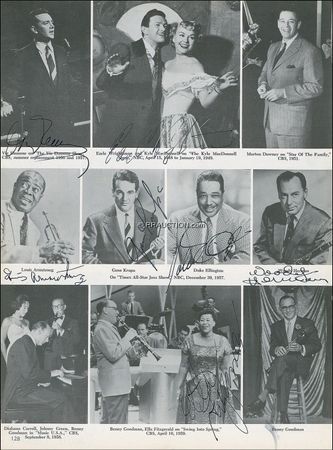 Lot #1156 Television History: SMALL-SCREEN SPECTACULAR: Early television reference signed by more than 600, from ALBERGHETTI to ZSA-ZSA - Image 9